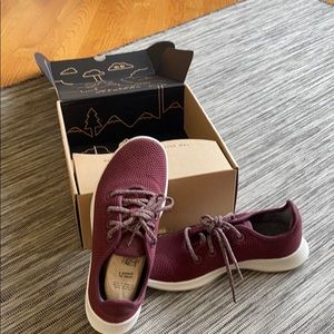 Allbirds burgundy tree runners